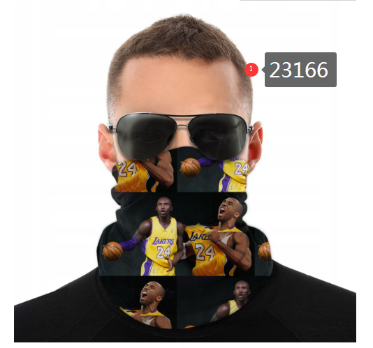NBA 2021 Los Angeles Lakers #24 kobe bryant 23166 Dust mask with filter->nba dust mask->Sports Accessory